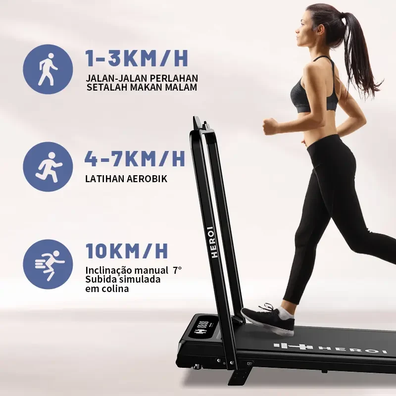 Esteira Elétrica Ergométrica Ginástica Corrida Dobrável — 120V